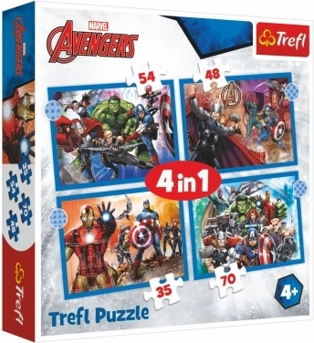 Пъзел 4в1 Смелите Avengers
