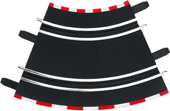 1/45° Curves for GO!!!, GO!!! Plus and Digital 143 Slot Car Tracks (4 pcs)
