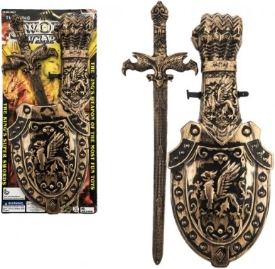 Детски пластмасов меч със щит 48 см