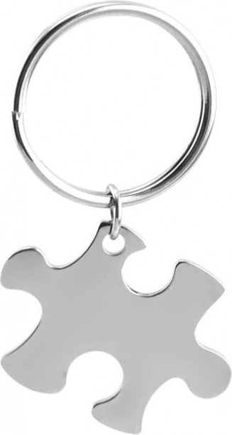 Steel Pendant in the Shape of a Puzzle