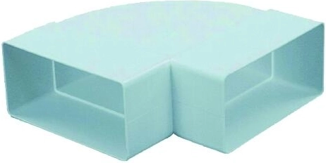Horizontal flat elbow for ventilation 110 × 55 mm