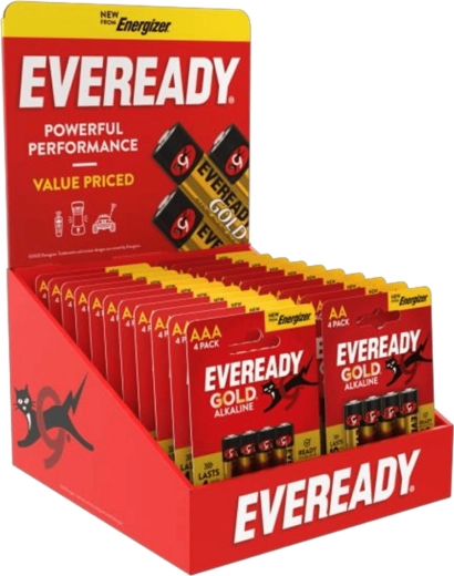 Energizer Eveready настолен дисплей/стойка за батерии AA/AAA