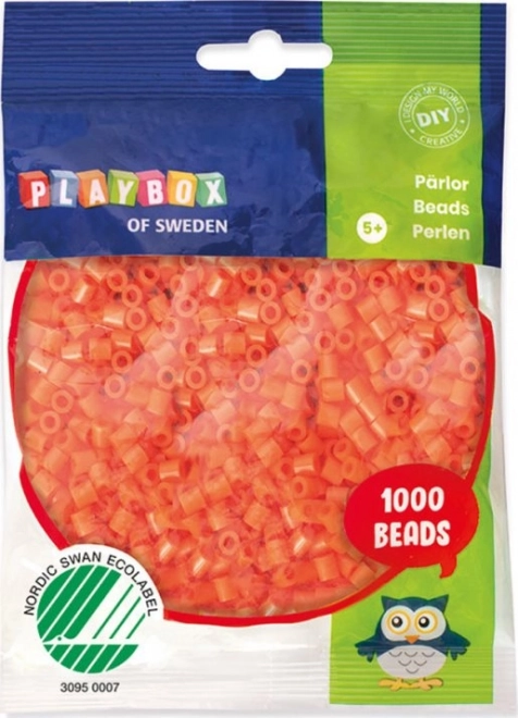 Гладими мъниста - оранжеви