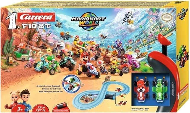 Carrera FIRST Mario Kart Mario vs. Yoshi Children's Slot Car Race Track
