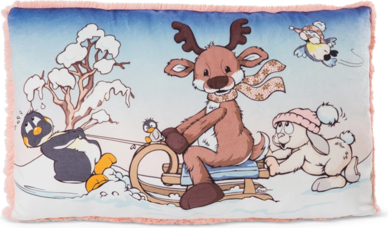 NICI възглавница Winter Friends зелена 43 × 25 см