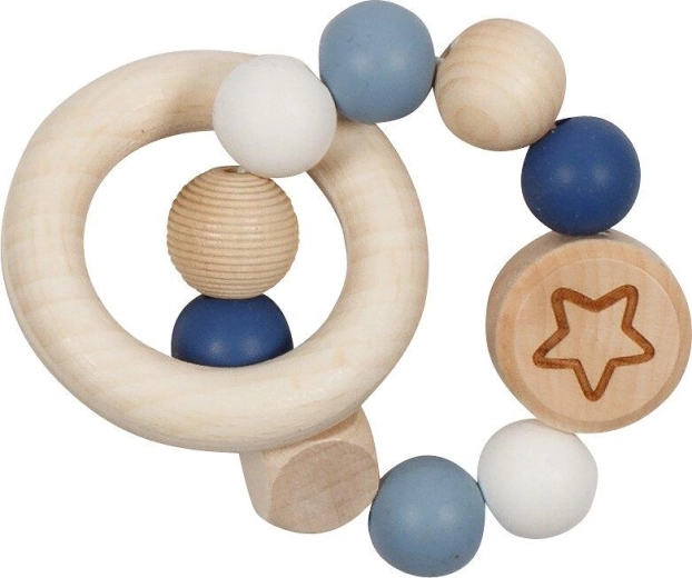 Sensory tactile ring with elastic star goki baby - 1 piece