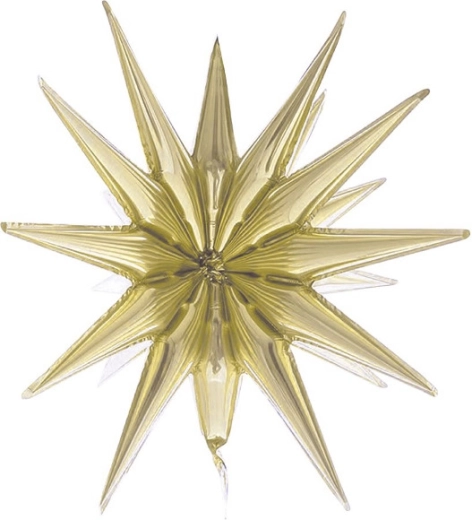 Foil Balloon 3D Star Champagne 50 cm