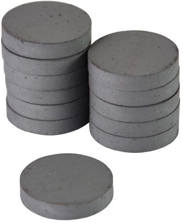 Magnet 26 mm black, set of 12 pcs