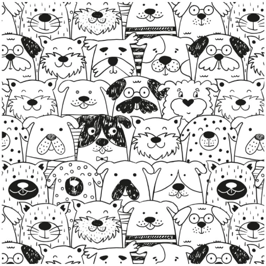 Покривка за часовете по изобразително изкуство 65 × 50 см с мотив Pets