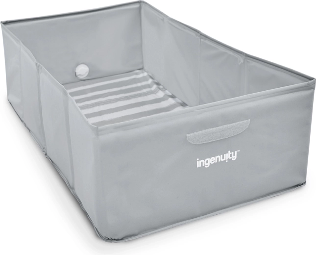 Сгъваема преносима бебешка ваничка Ingenuity Tuckaway, сива