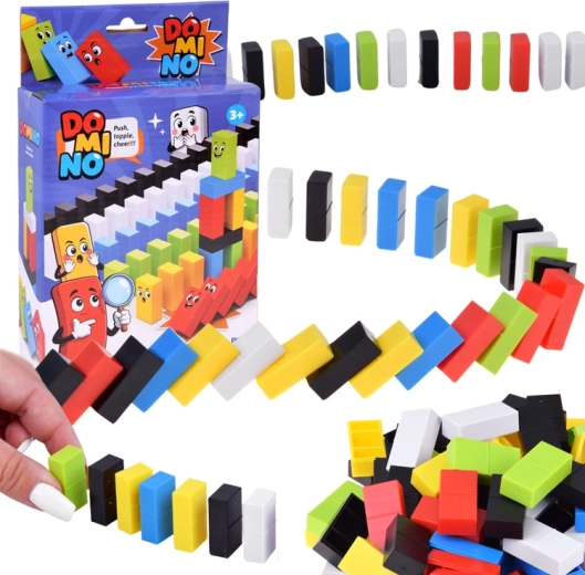 Domino for Kids – Colorful Blocks (100 Pieces)