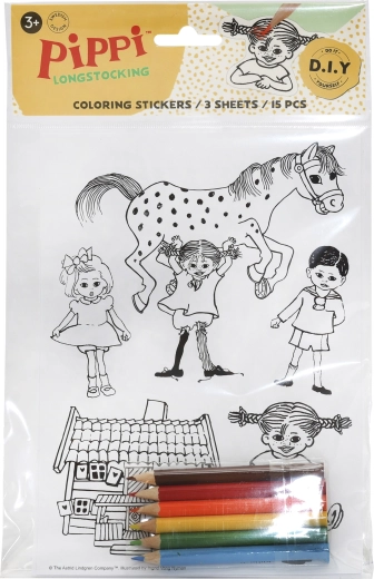 Creative coloring sticker set – Pippi Longstocking