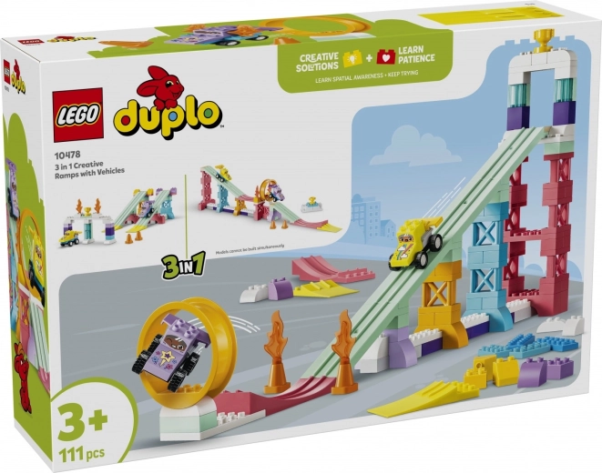 LEGO DUPLO креативни рампи 3 в 1 с превозни средства