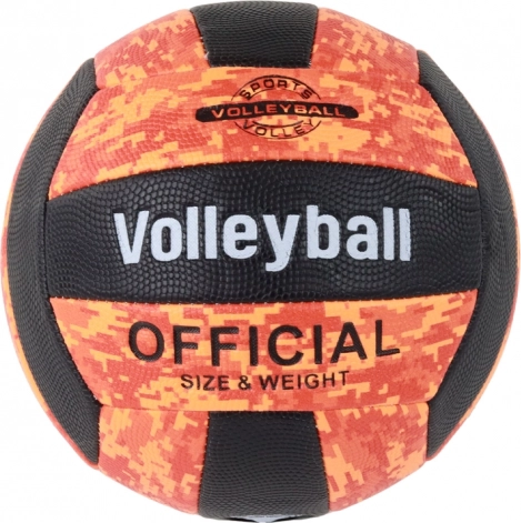 Orange volleyball size 5 multicolor