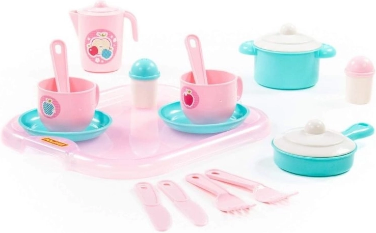 Children’s serving dish set with tray (19 pieces)