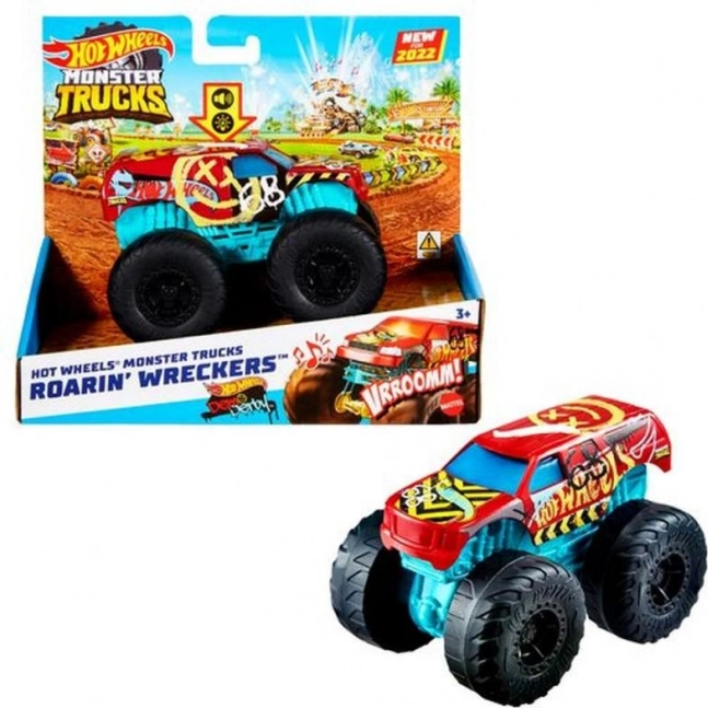 Hot Wheels Monster Trucks Race Ace със звукови и светлинни ефекти 1:43 – Bone