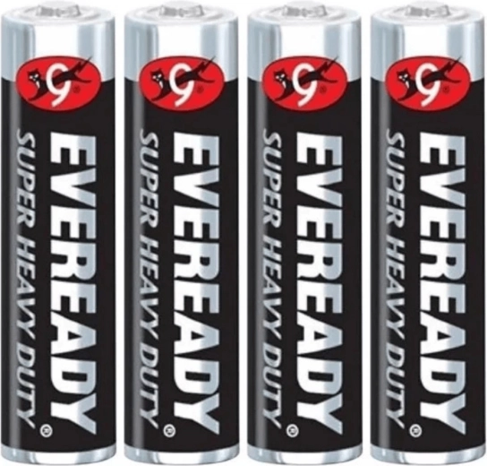 Energizer Eveready Super Heavy Duty AAA (R3) batteries, 4 pcs