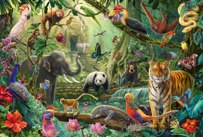 Colorful Jungle Puzzle 100 Pieces