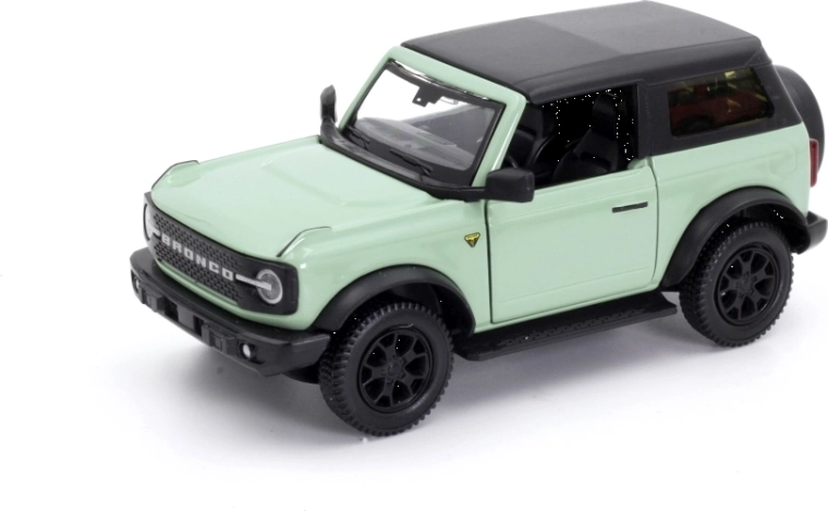Die-cast model Ford Bronco Badlands 2023 with soft top 1:32/39