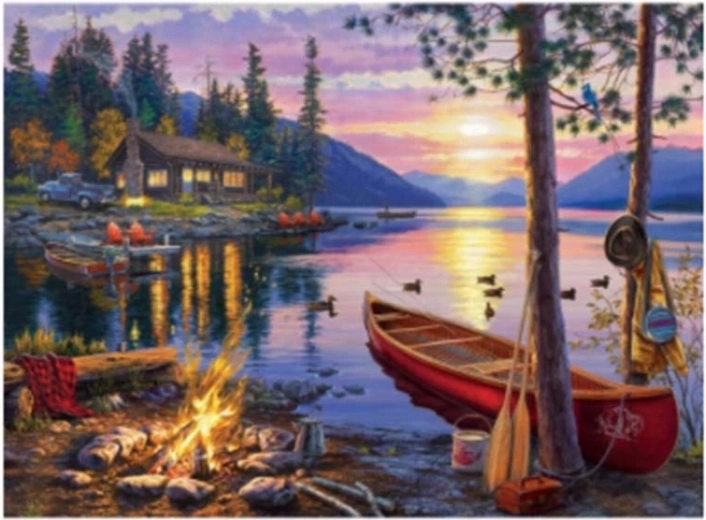 Diamond Painting Relax by the Lake 30 × 40 cm