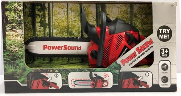 Red toy chainsaw – battery-powered kids' toy