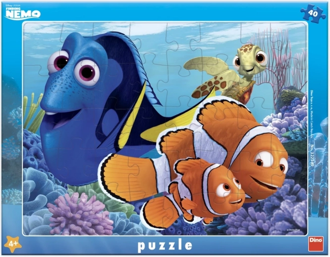 Dino puzzle Nemo and Friends 40 pieces with frame