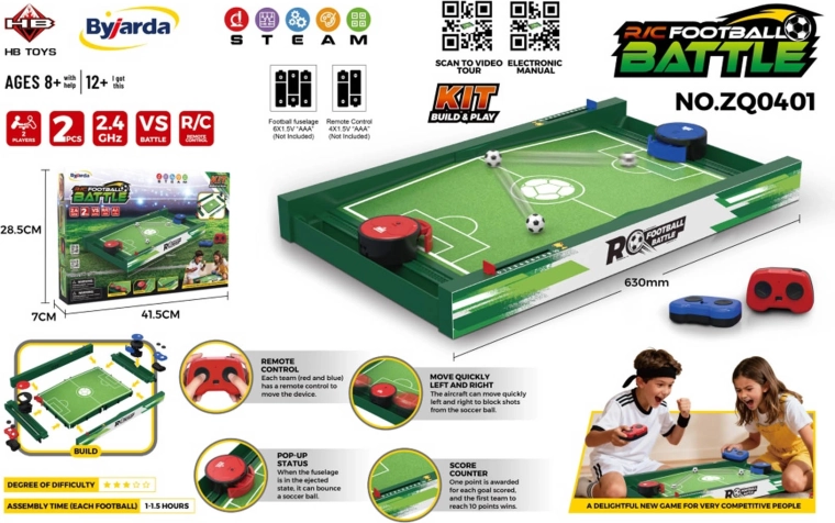 Remote-Controlled Table Football Game