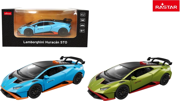 Die-cast model car Rastar Lamborghini Huracan STO 1:32 blue - 1 piece