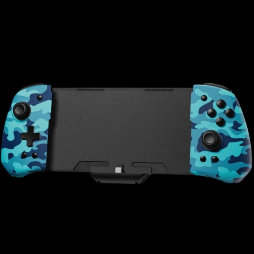 FUNLAB Luminpad Wireless Gripcon for Nintendo Switch, Camouflage Blue