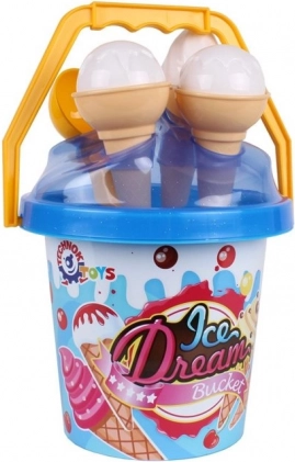 Комплект за пясък сладолед – синя кофичка