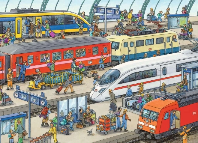 Puzzle Railway Station 60 Pieces