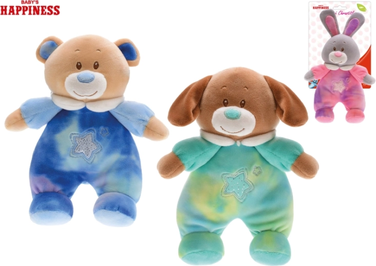 Плюшено животинче Baby Happiness с дрънкалка 21 см