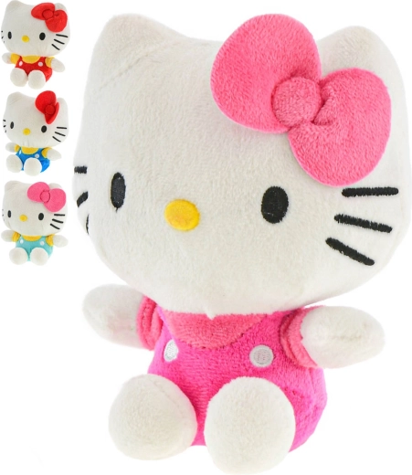Плюшена играчка Hello Kitty седяща 16 см (4 цветови варианта) - 1 брой
