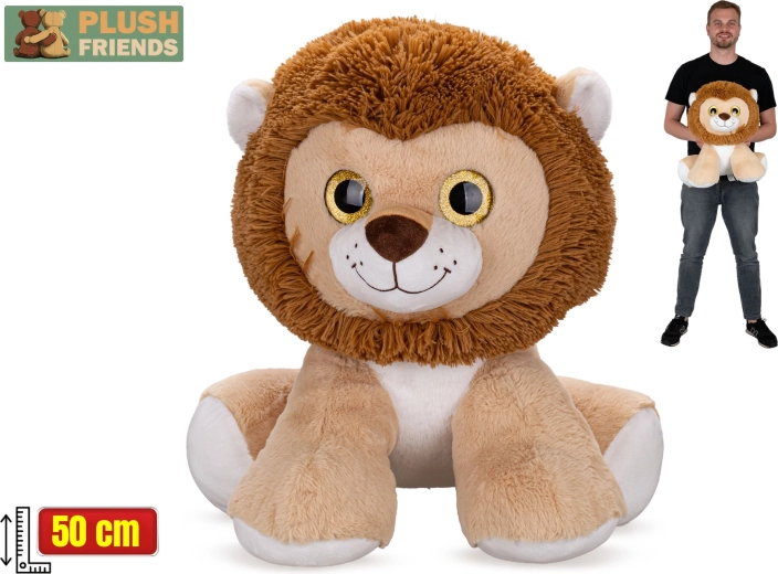 Plush Friends плюшен лъв 50 см, седящ