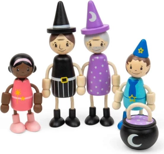 Bigjigs Toys комплект кукли за къща за кукли – приказни създания