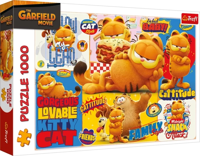 Puzzle 1000 pieces Garfield – adventure (Trefl)