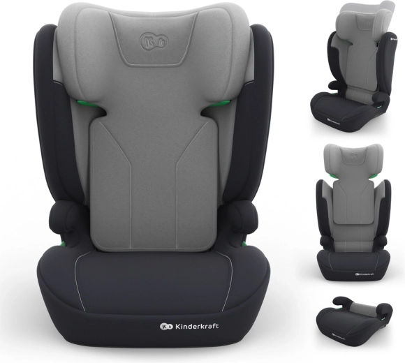 Kinderkraft i-Spark 2 Plus i-Size car seat 100–150 cm grey