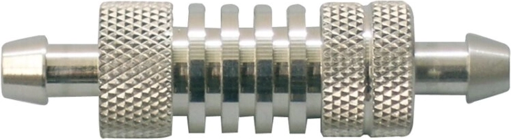 Small Aluminum Jamara Fuel Filter with Three-Part Construction