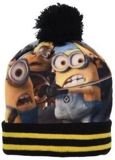 Black velvet Minions beanie