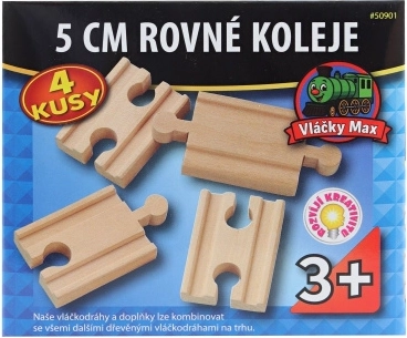 Vláčky Max Straight Connector Tracks 5 cm - 4 pcs