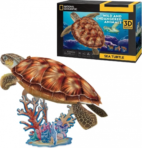 3D Puzzle NATIONAL GEOGRAPHIC Sea Turtle – 31 Pieces