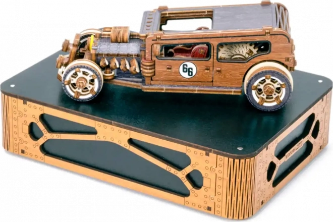 Дървен 3D пъзел WOODEN CITY хот род – лимитирана серия