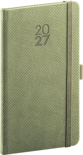 Notique джобен дневник Diamante 2027 маслинен 9 × 15,5 см