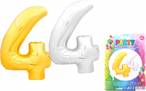 Надуваем балон цифра 4