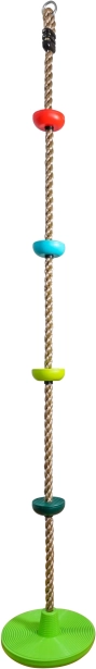Climbing Rope with Colorful Rungs