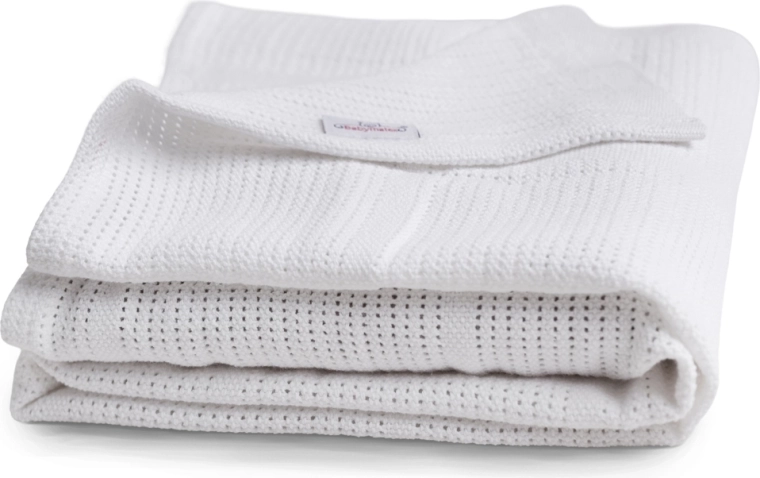 BabyMatex knitted cotton blanket Sisi white 75 × 100 cm – white