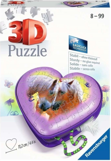 Ravensburger 3D пъзел сърце Конe – кутия за бижута 54 части