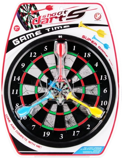 Magnetic dartboard with darts