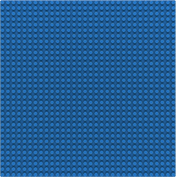 Sluban основна плоча 32x32 синя