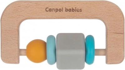 Canpol babies дървено-силиконова гризалка